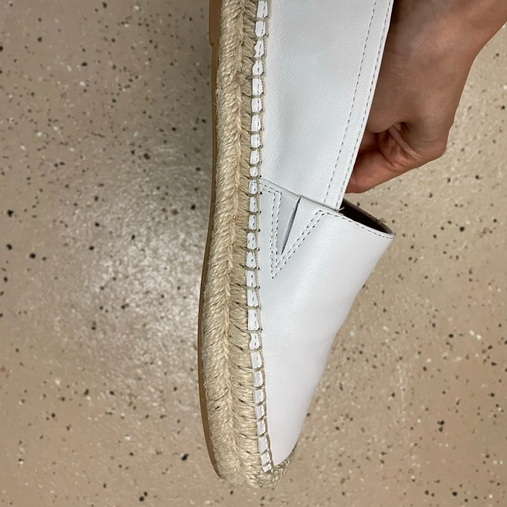 Sam Edelman White Espadrille Slip-On Flats brand new